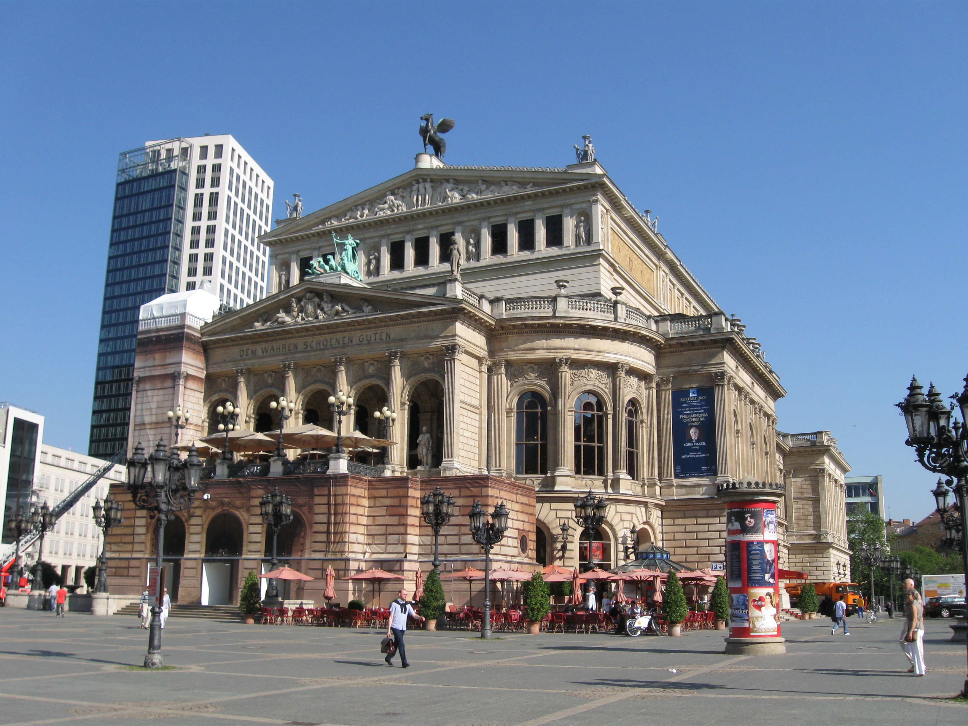 Alte Oper on Opernplatz, the Frankfurt Opera House.