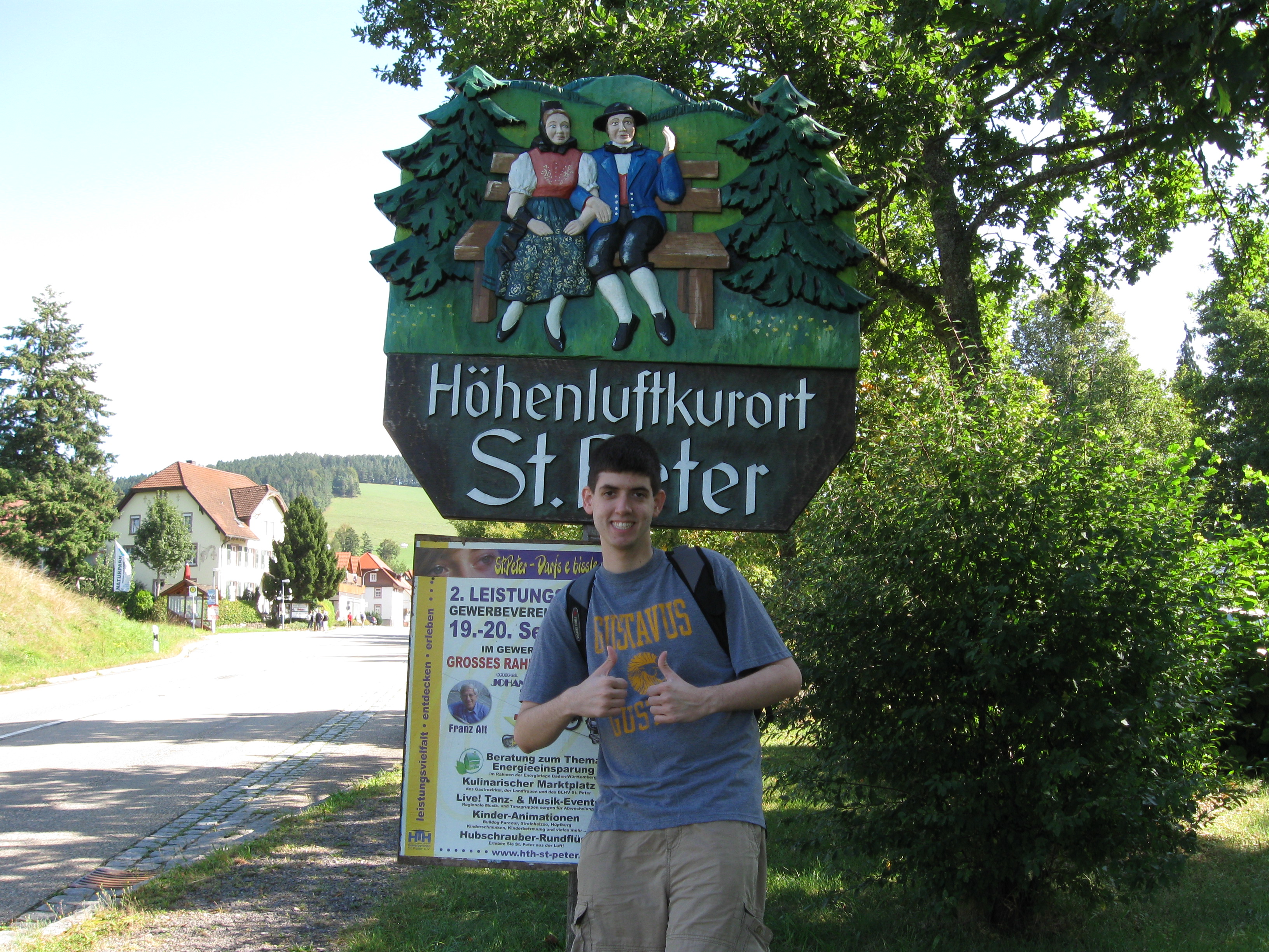 Me in the Black Forest town of Saint Peter