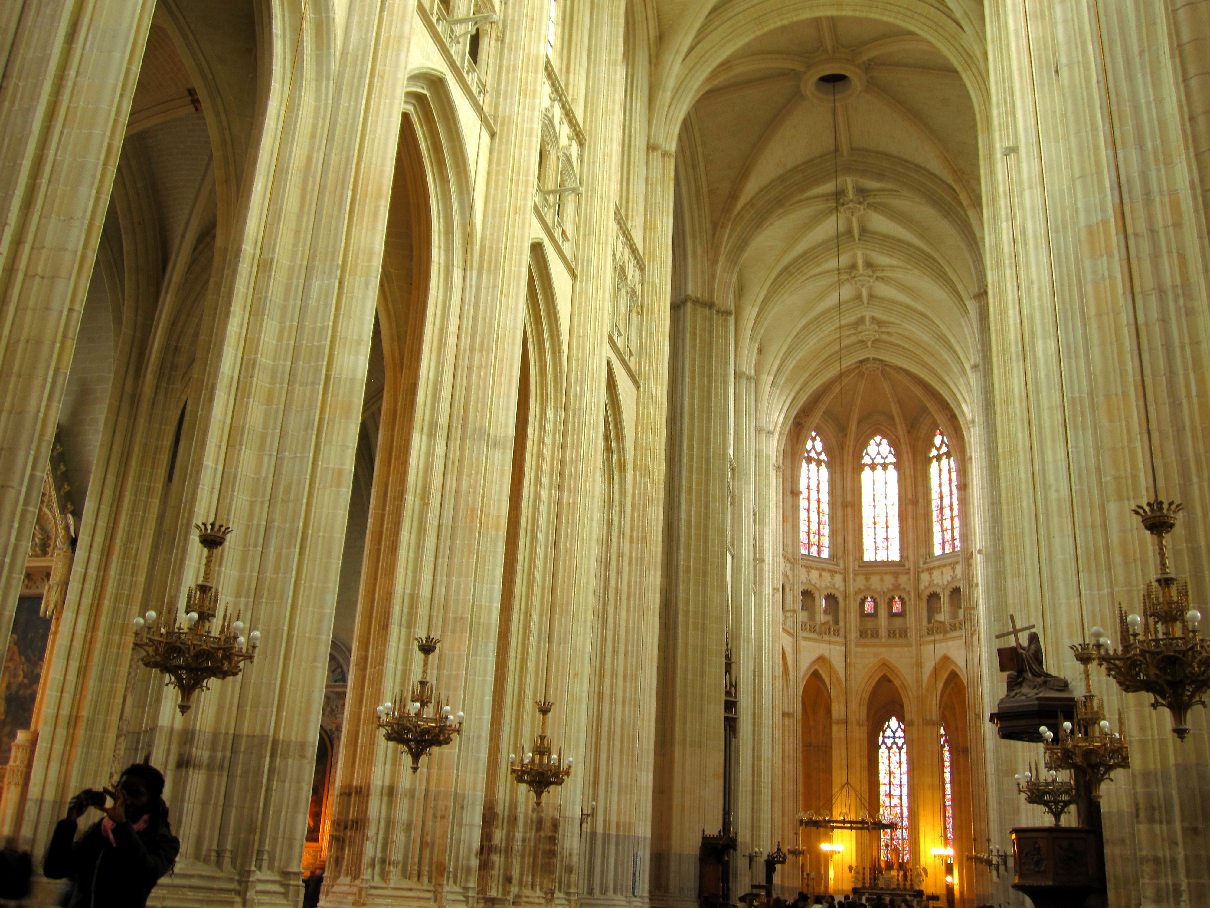 This is a cathedral in Nantes, which we saw during this week of tours and preparations.