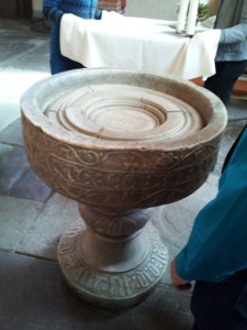 This is the Baptismal Font for the Royal Family, dating back to the High Middle Ages.