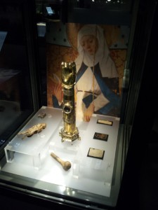 St. Birgitta's relics.  She was a 14th century Swedish saint- more on her later.