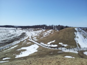 The burial mounds of the proud pagan kings of old at Gamla Uppsala.