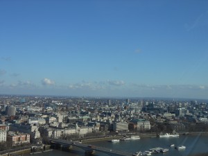 View from the top of the London Eye