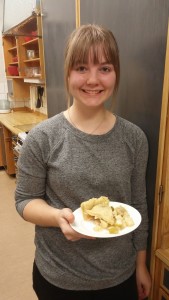 Hannah and her pie!
